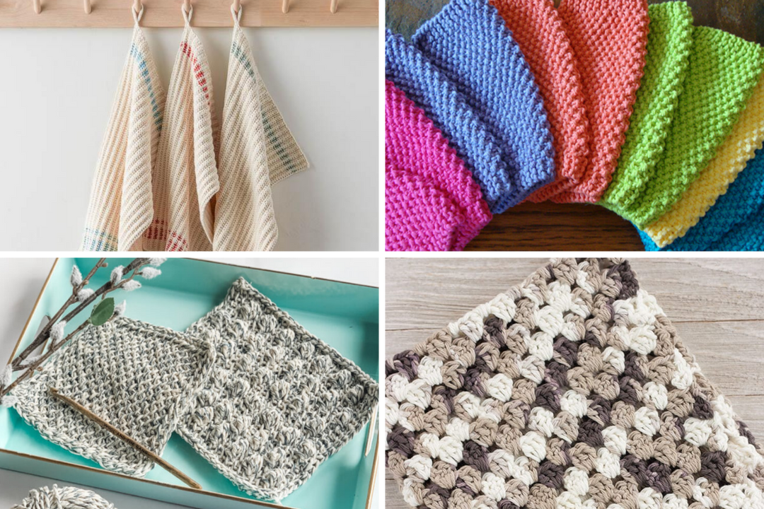 Easy Knit & Crochet Dish Towel Patterns