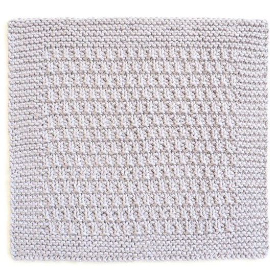 Rib Ridge Dishcloth Knit Pattern