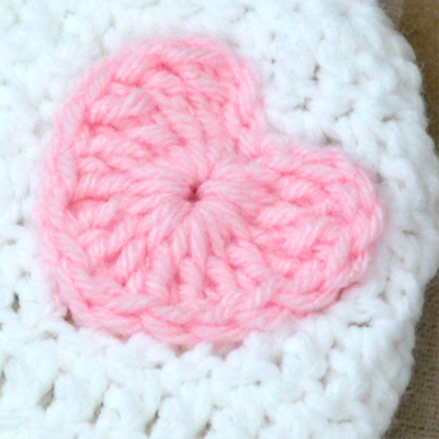 Heart Applique Crochet Pattern