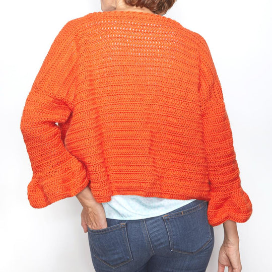 Cute Flare Sleeve Cardigan Crochet Pattern
