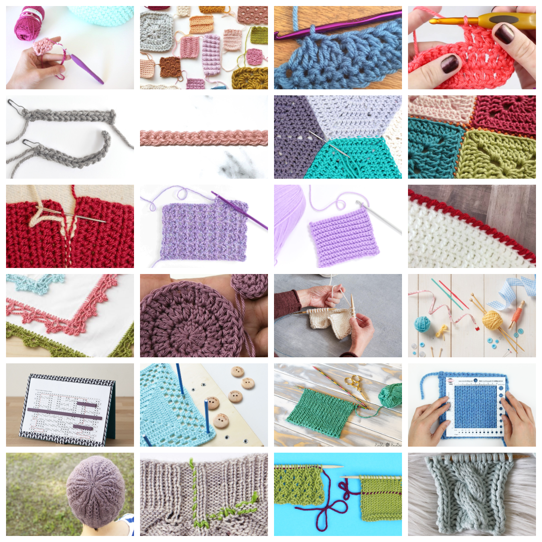 Crochet & Knit Essential Skills - 72 Video Classes