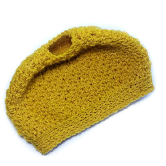 Back and Forth Messy Bun Crochet Pattern