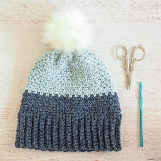 Moss Stitch Beanie Crochet Pattern