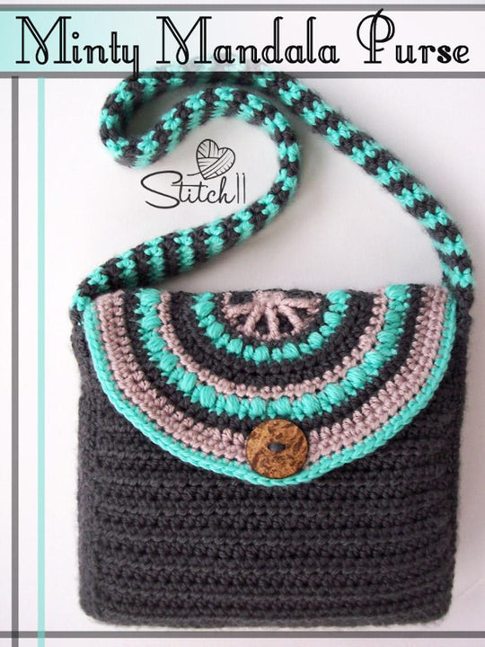 Minty Mandala Purse Crochet Pattern