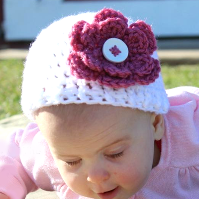 Preemie Newborn Gabrielle Hat Crochet Pattern