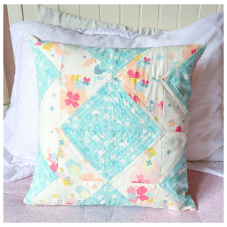 Half Square Triangle Quilted Pillow Sewing Class