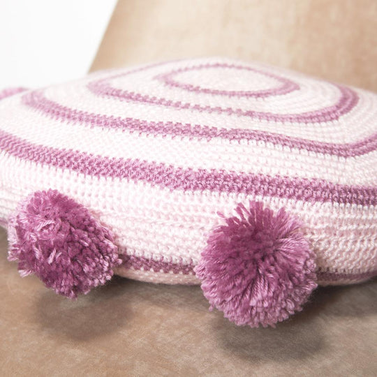 Pom Pom Cushion Crochet Pattern