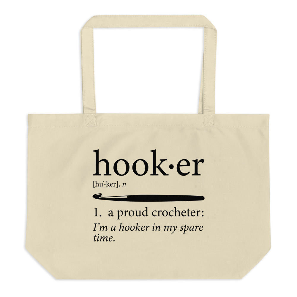 Large organic tote bag - Hooker Definition
