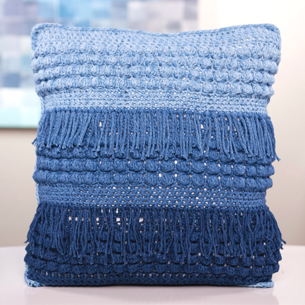 Ombre Bobble Pillow Crochet Class