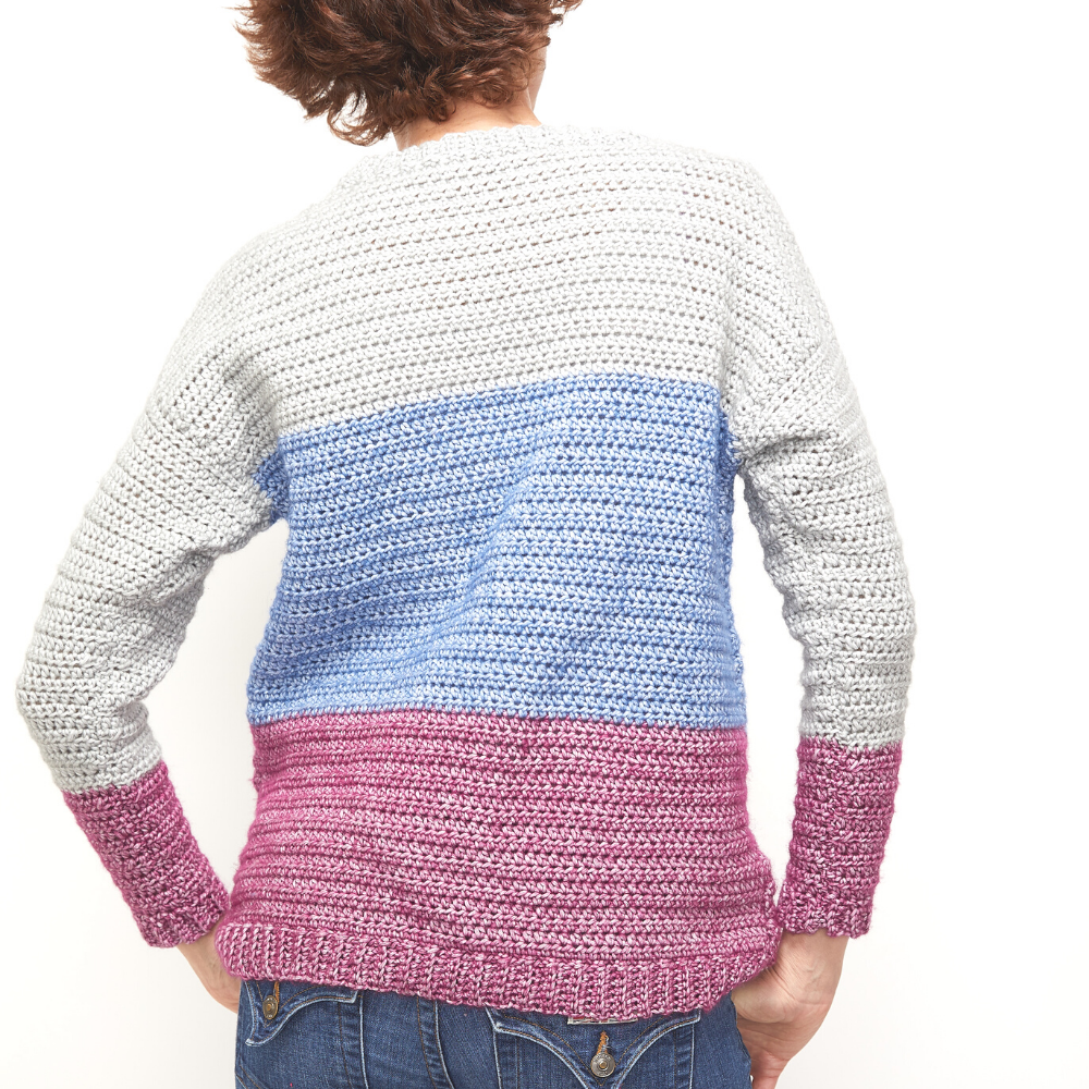 Color Block Sweater Crochet Class