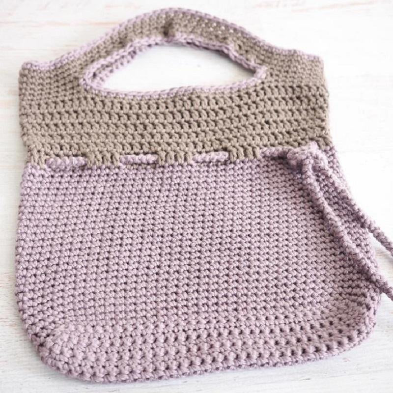 Lilac Roped Bag Crochet Pattern