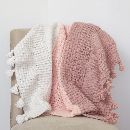 Ombre Textured Blanket Crochet Pattern