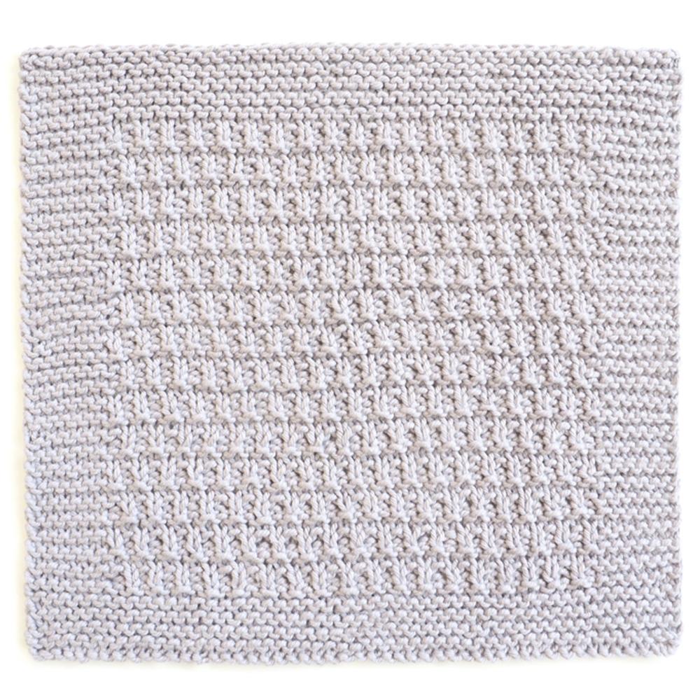 Rib Ridge Dishcloth Knit Pattern