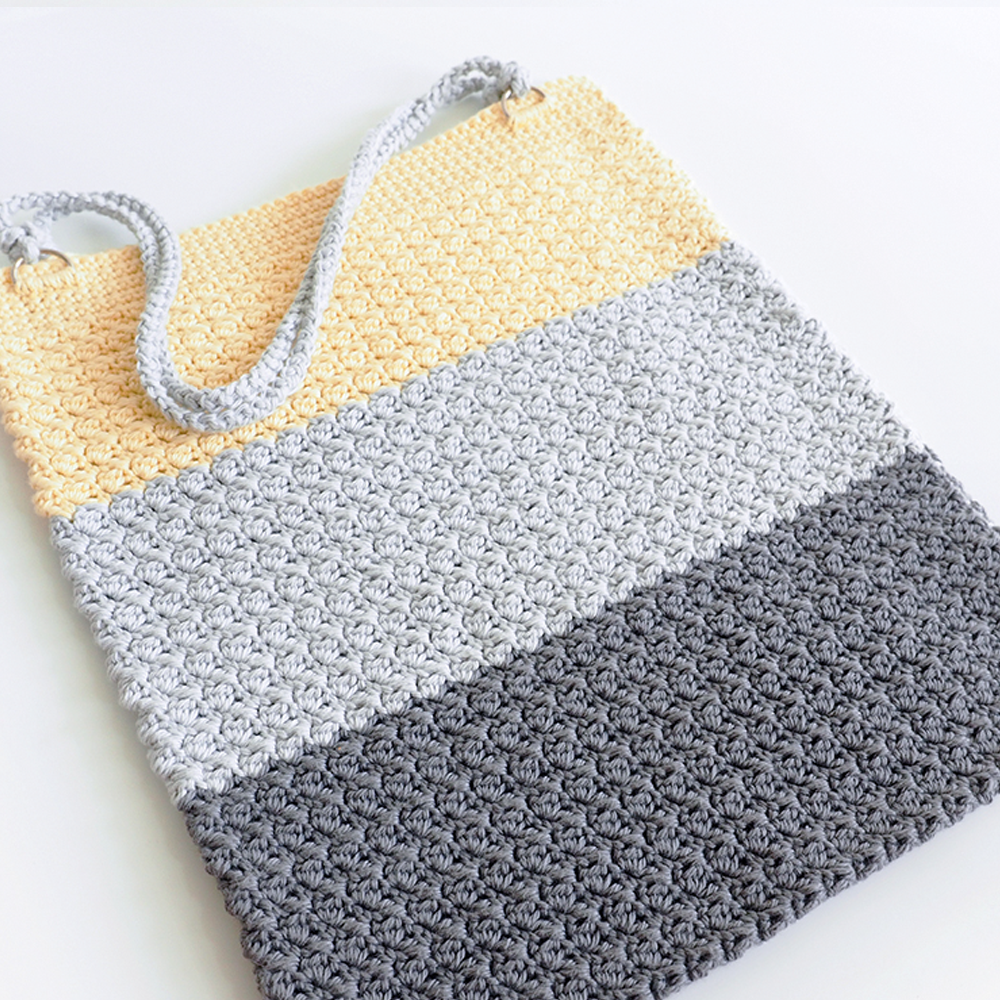 Color Block Bag Tote Crochet Pattern