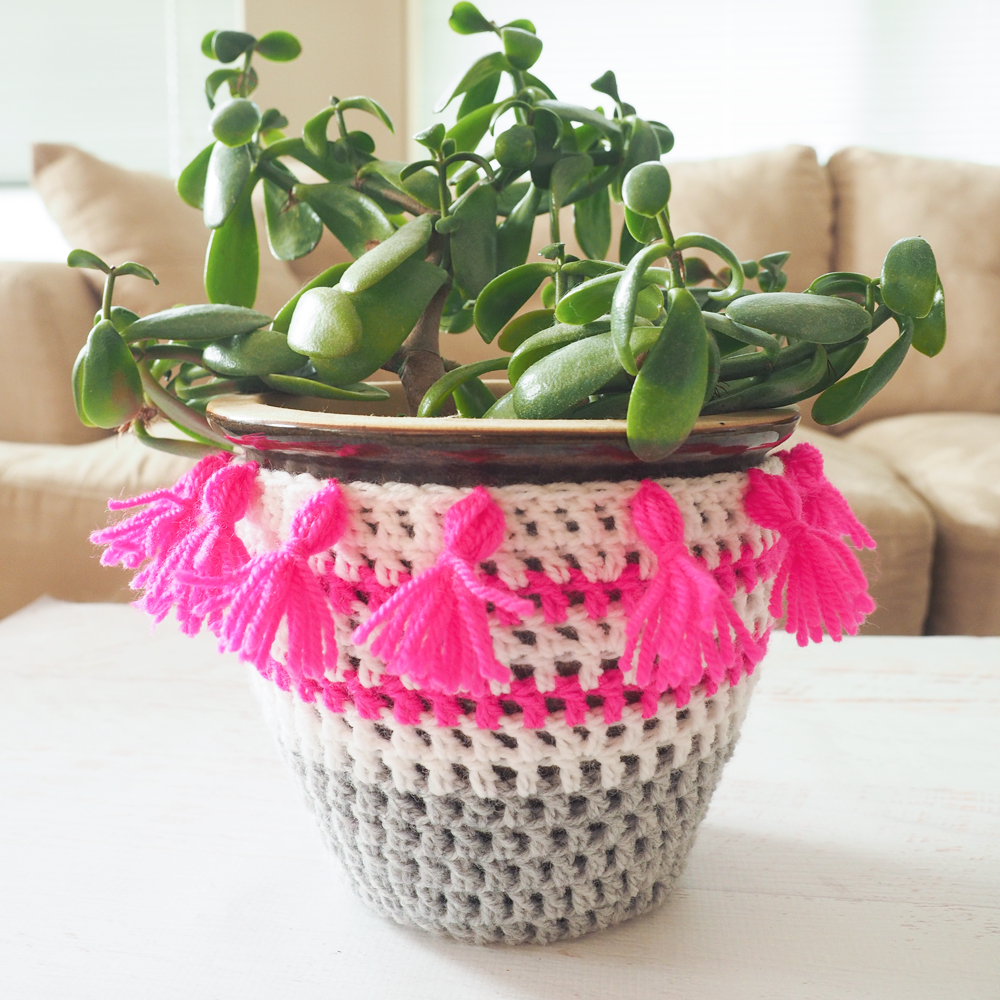 crochet plant pot cover pattern Plant Pot Covers Crochet Pattern – I Love Stitches