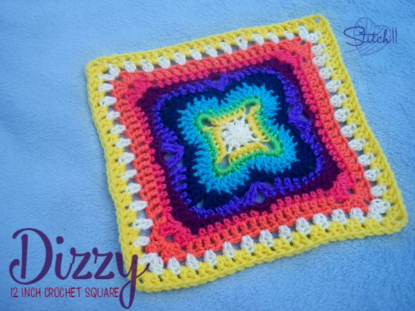 Dizzy 12-Inch Square Crochet Pattern