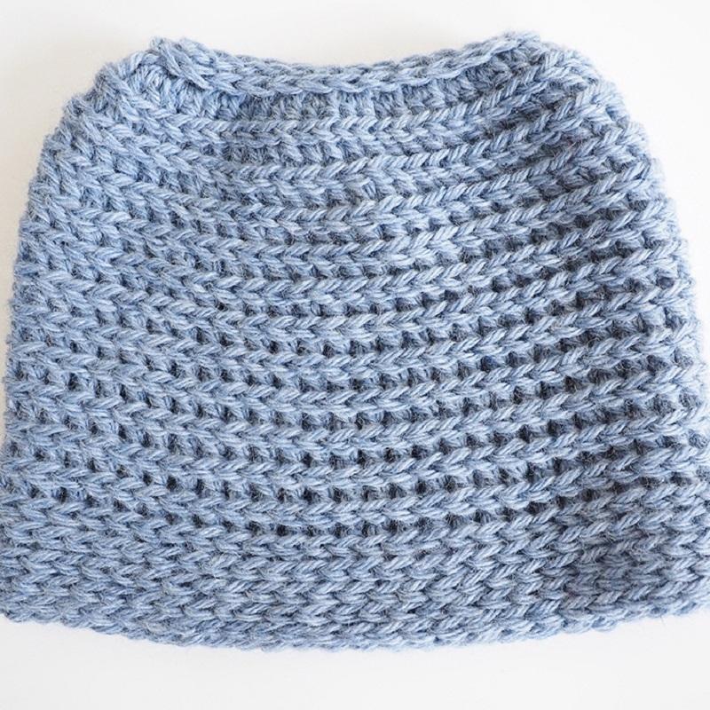 Edgy Messy Bun Hat 2-in-1 Crochet Pattern