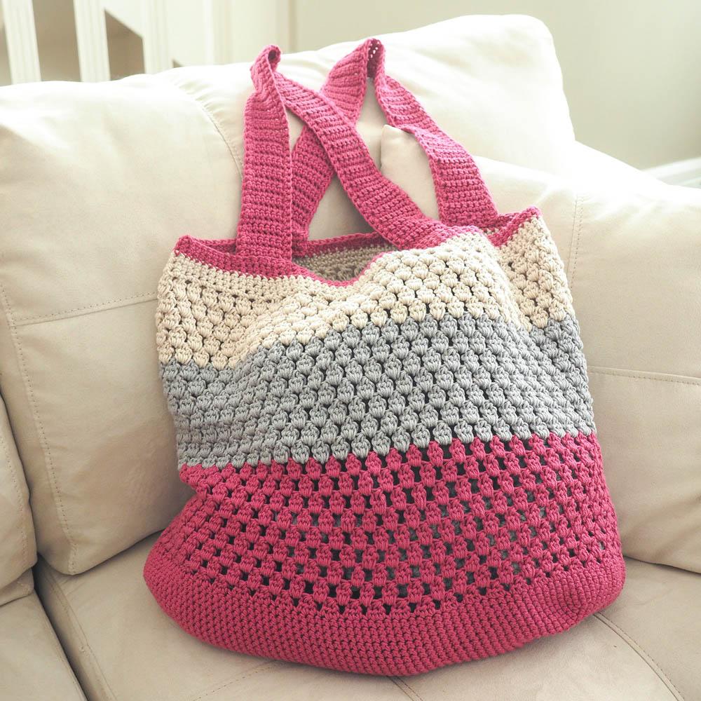 Cluster Stitch Market Bag Crochet Pattern