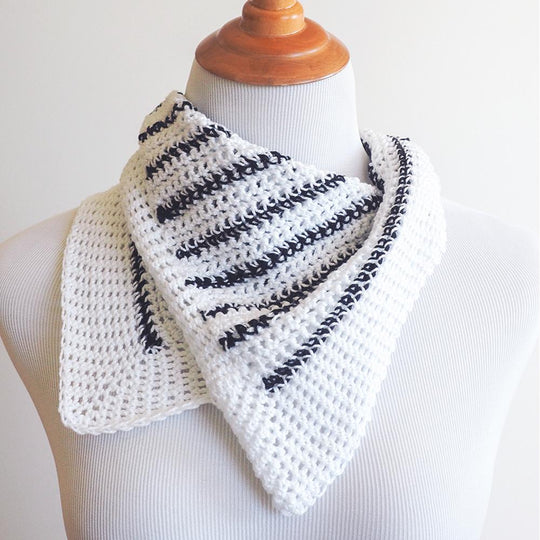 Striped Neck Scarf Crochet Pattern