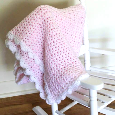 Lacy Loves Lace Baby Blanket Crochet Pattern