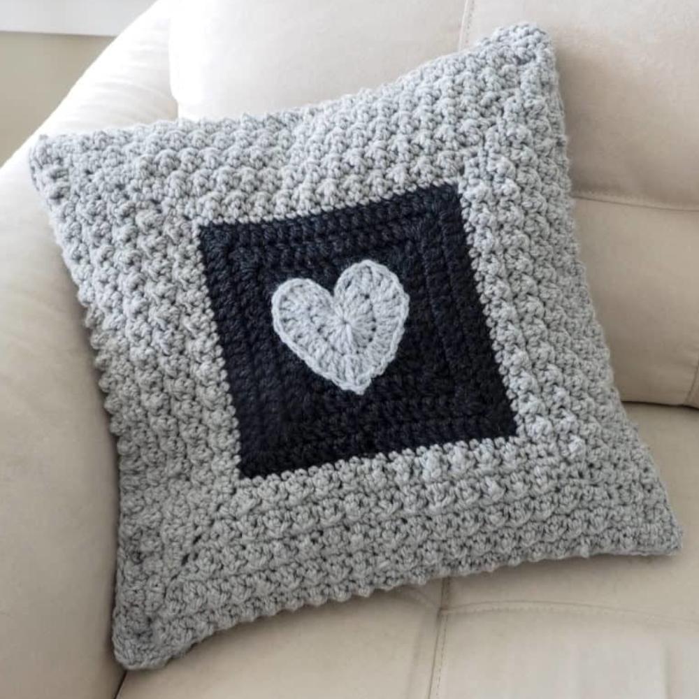 Aligned Cobble Stitch Pillow Crochet Pattern