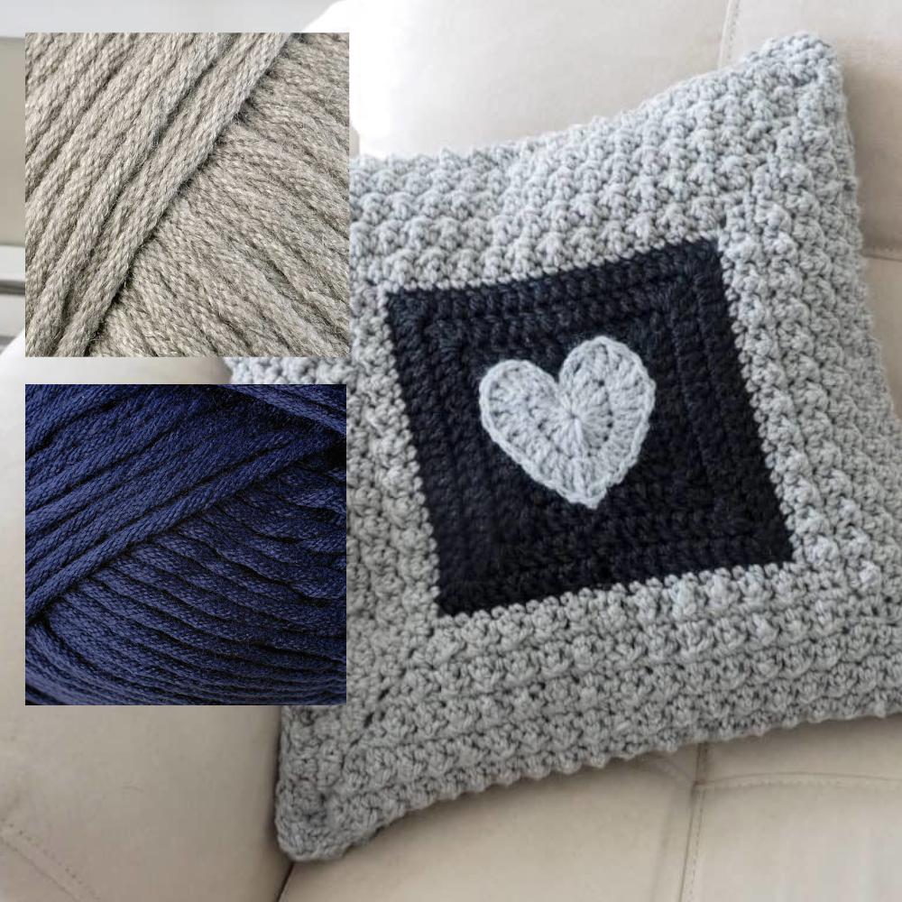 Aligned Cobble Stitch Pillow Crochet Pattern