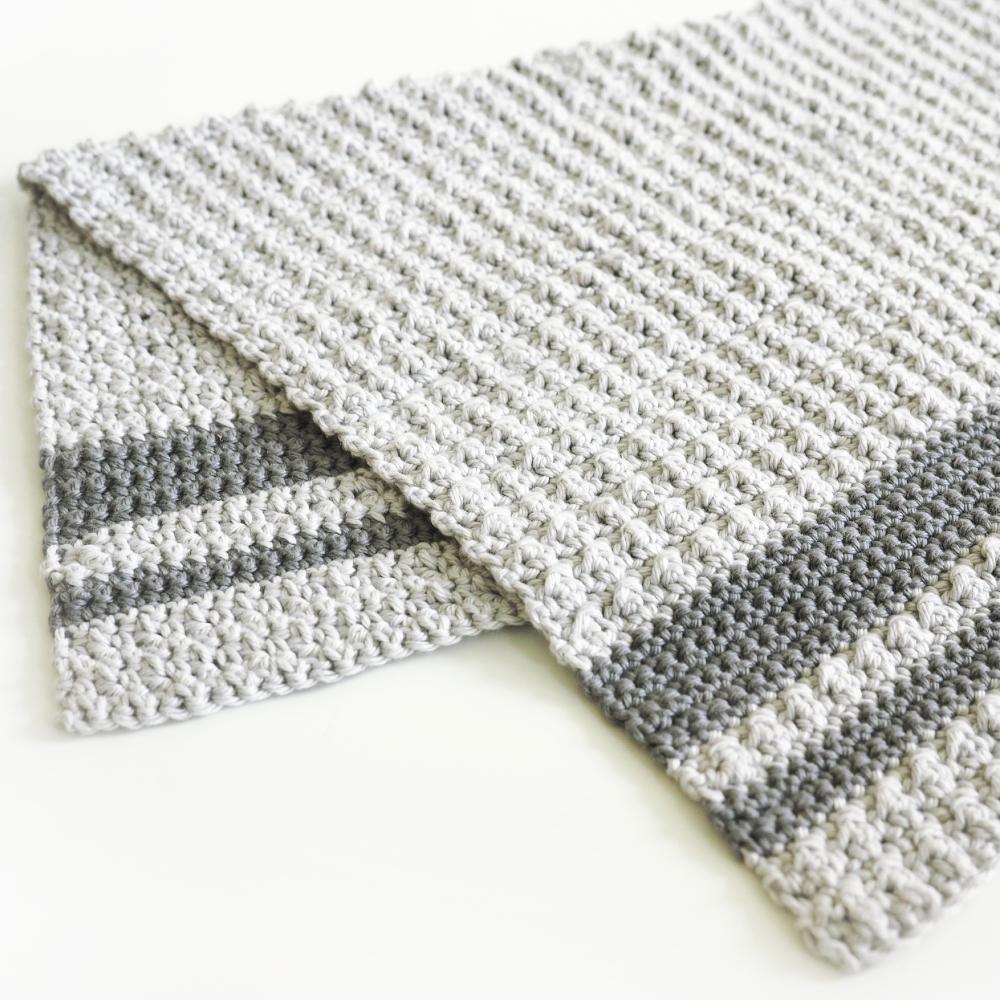 Aligned Cobble Tea Towel Crochet Pattern