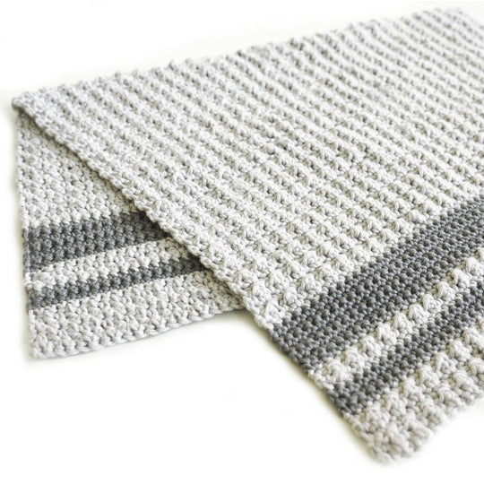 Aligned Cobble Tea Towel Crochet Pattern