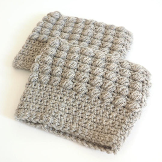 Bobble Stitch Boot Cuff Crochet Pattern
