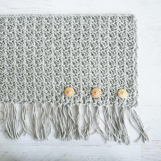 Easy Breezy Buttoned Cowl Crochet Pattern