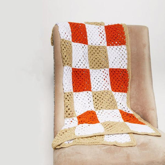 Granny Square Kids Picnic Blanket Crochet Pattern