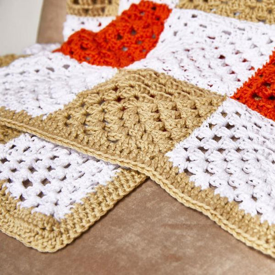 Granny Square Kids Picnic Blanket Crochet Pattern