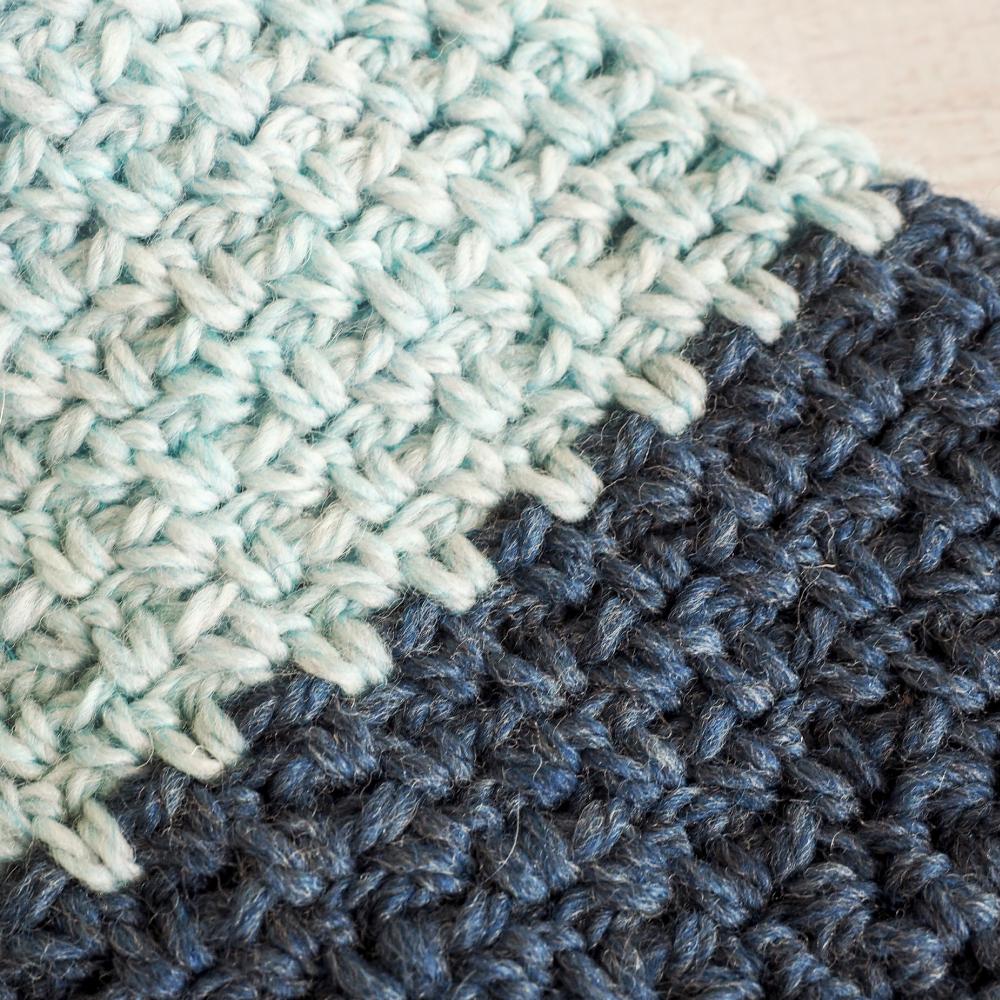 Moss Stitch Beanie Crochet Pattern