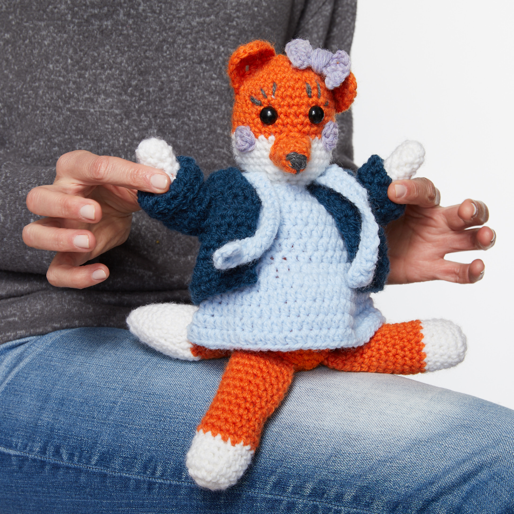 Mrs Fox Toy Crochet Pattern