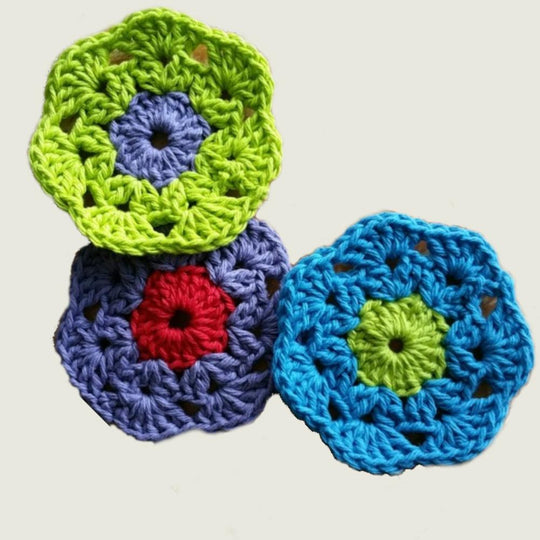 Retro Bloom Scrubbie Crochet Pattern