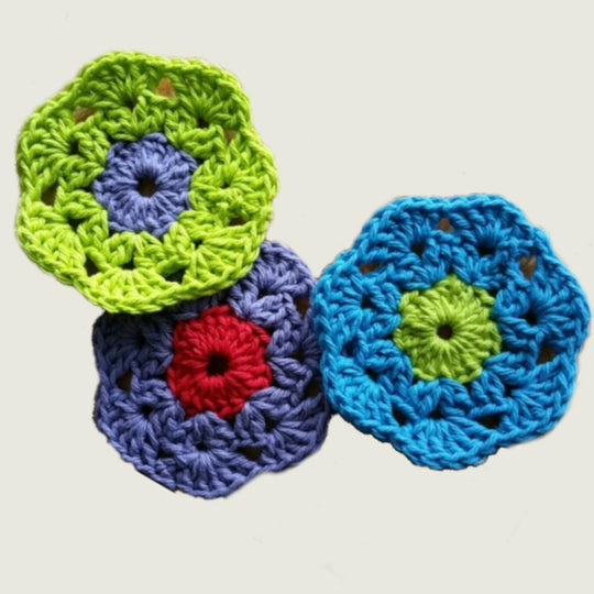 Retro Bloom Scrubbie Crochet Pattern
