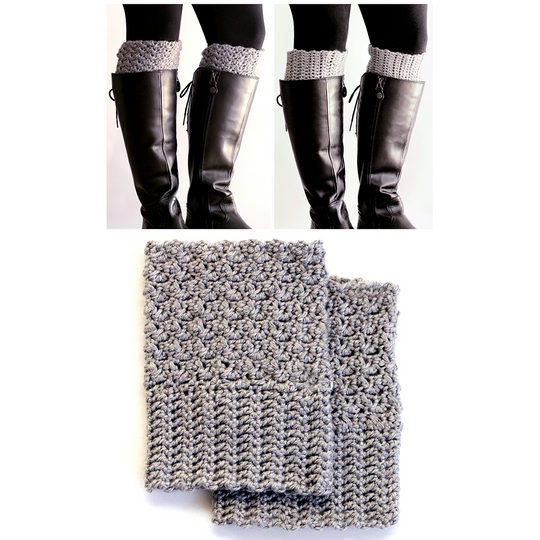 Reversible Boot Cuff Crochet Pattern