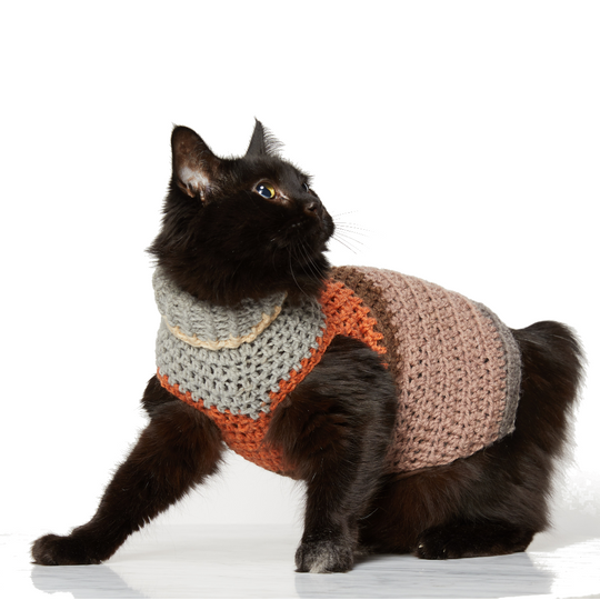 Small Pet Stripy Sweater Crochet Pattern