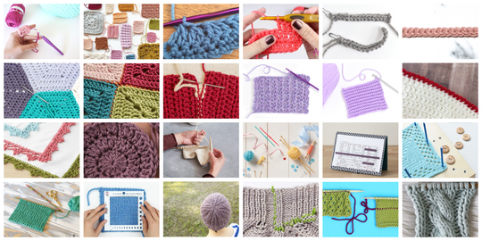 Crochet & Knit Essential Skills - 72 Video Classes