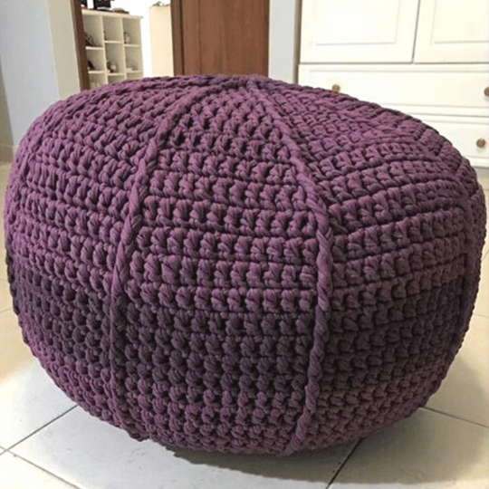 Home Decor Pouf Pillow Crochet Class