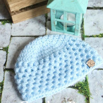 Puff Newborn Hat Crochet Pattern