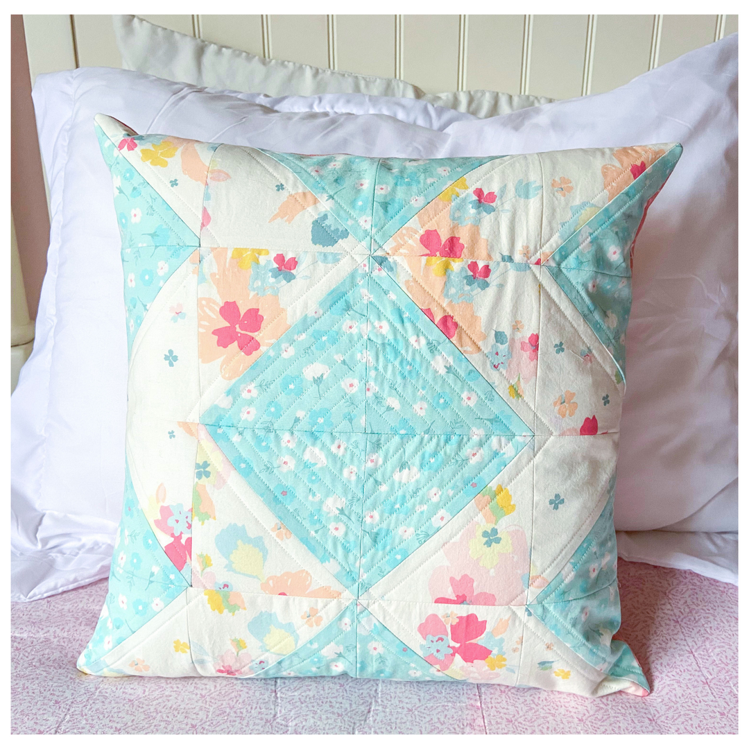 Half Square Triangle Quilted Pillow Sewing Class