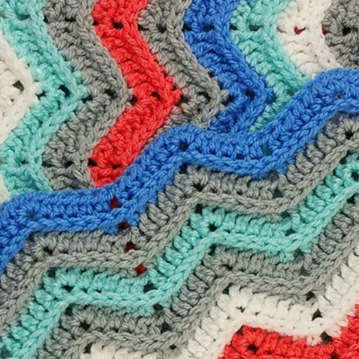 Rich Kids Chevron Blanket Crochet Pattern