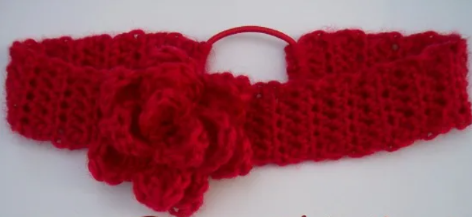 Rose and Headband Crochet Pattern