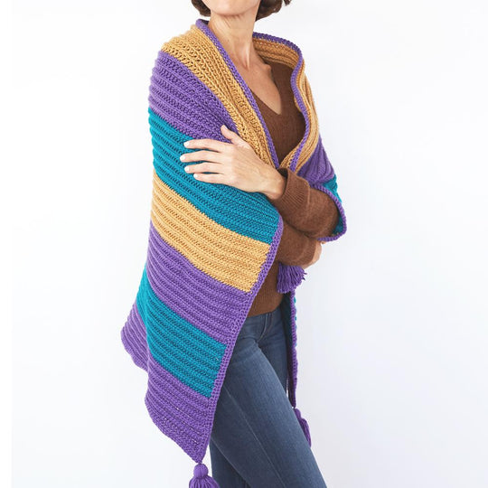 Bright Stripe Blanket Crochet Pattern
