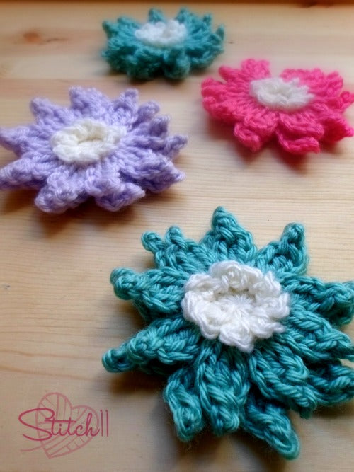 Water Lily Flower Crochet Pattern