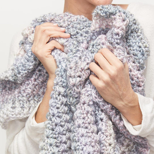 Winter Flower ‘Done in a Day’ Blanket Crochet Pattern