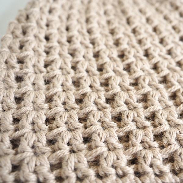 Double V Slouch Beanie Hat Crochet Pattern