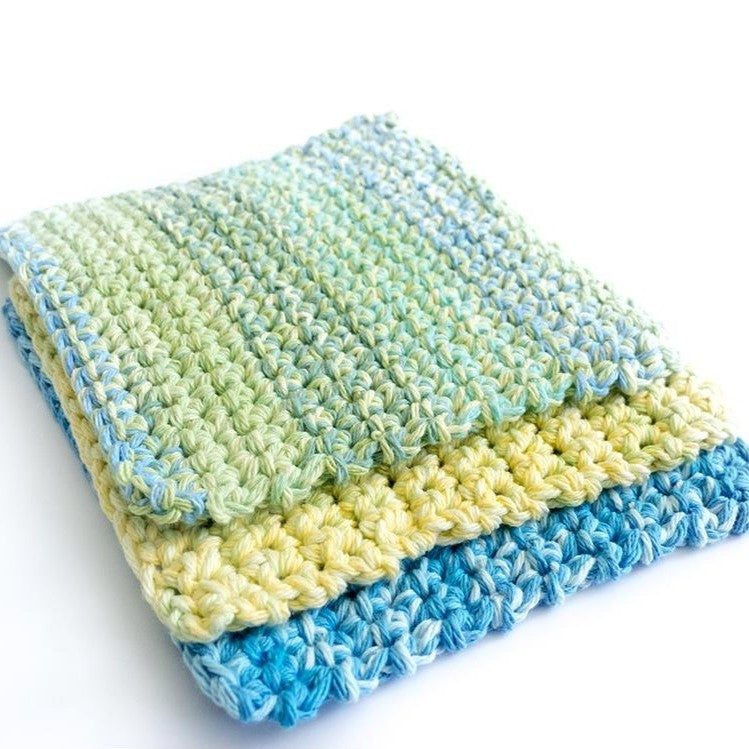 Easy Thick Wash and Dishcloth Crochet Pattern