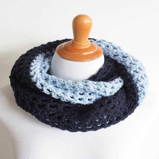Two-Toned Infinity Cowl Crochet Pattern